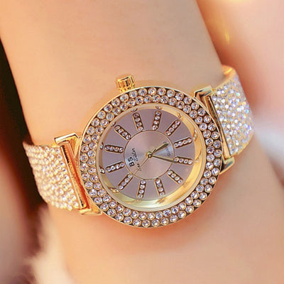 Fashion Cover Stainless Steel Women Watch Female