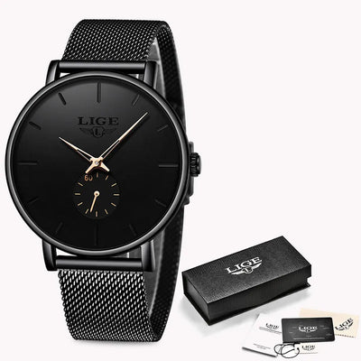 LIGE Womens Watches Top Brand Luxury Casual Fashion Watch