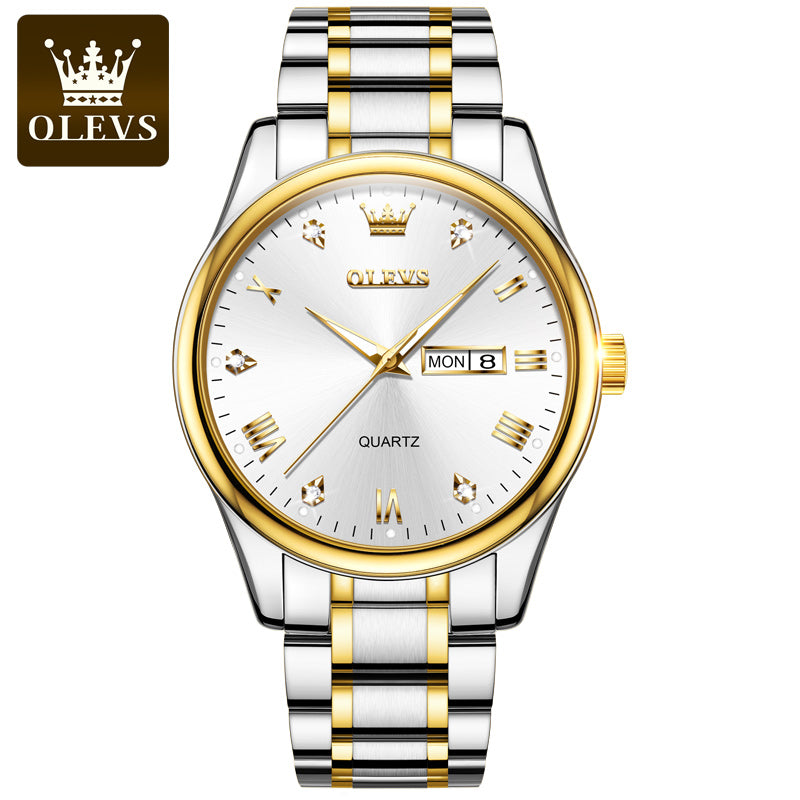 OLEVS 5563 China Factory Custom Logo Watch Couple  Fashion Quartz Wrist Watch