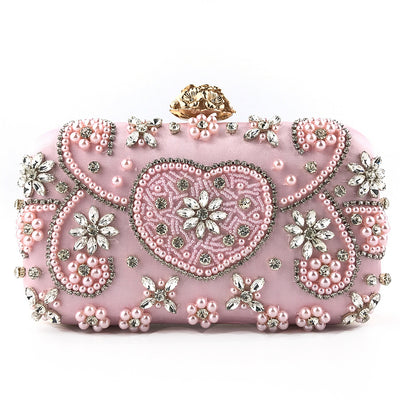 Evening Bag Diamond Woman Bag Handmade Colored Beaded Clutch Bag