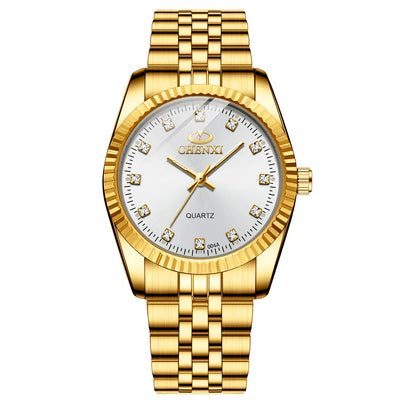 CHENXI Fashion Luxury Men Women Watch Gold