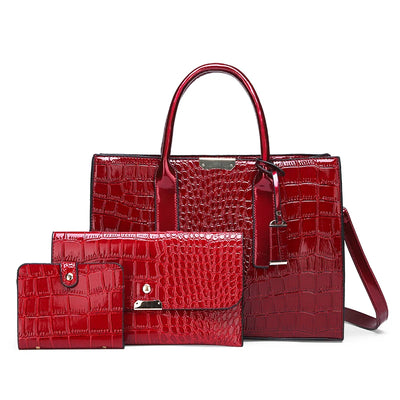 Luxury Womens Bags Designer Crocodile Pattern