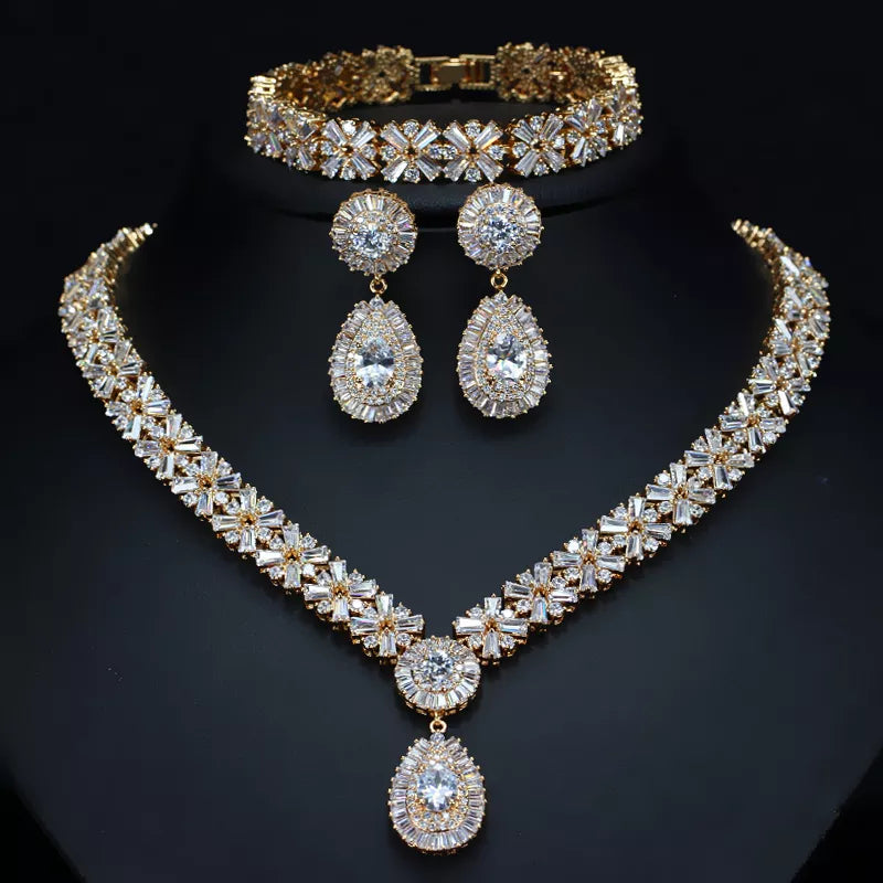 CWWZircons Exclusive Dubai Gold Plate Jewellery Luxury Cubic