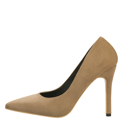 Thin Heel Suede Light Mouth Pointed Shoes Women Heels