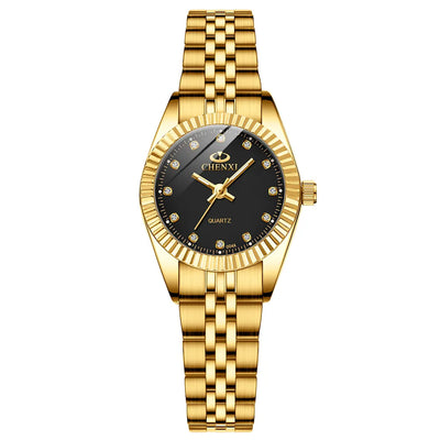 CHENXI Fashion Luxury Men Women Watch Gold