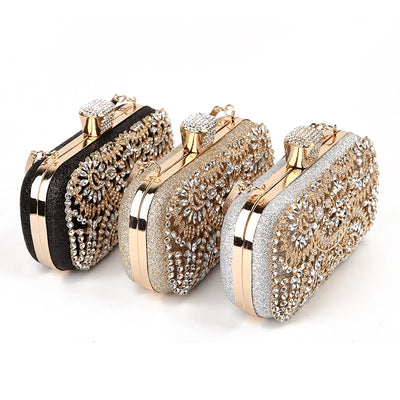 Diamond Evening Clutch Bag for Women Wedding