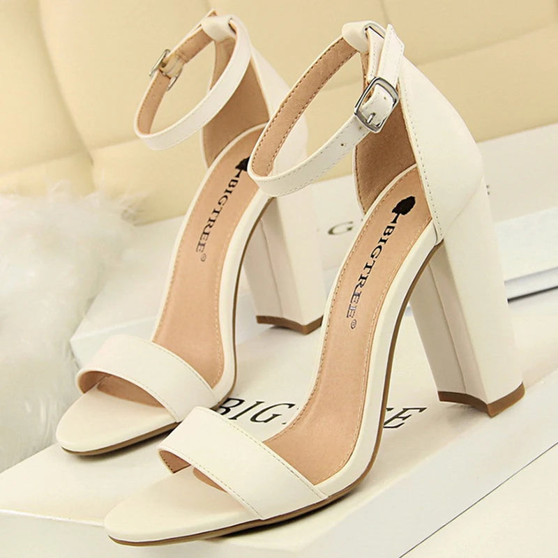 BIGTREE Shoes Summer Women Sandals Suede Sexy High Heels