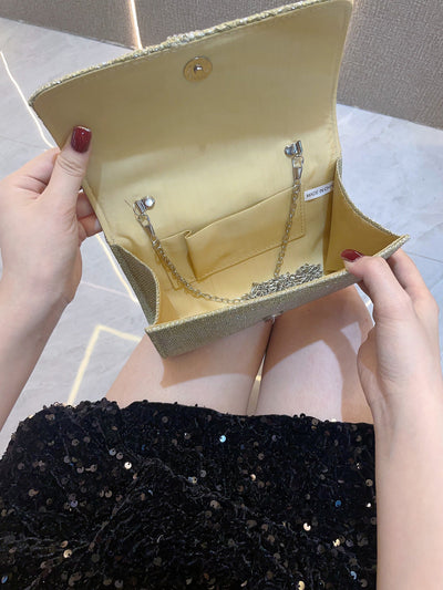 Girl Texture Diamond Bag Evening Dress