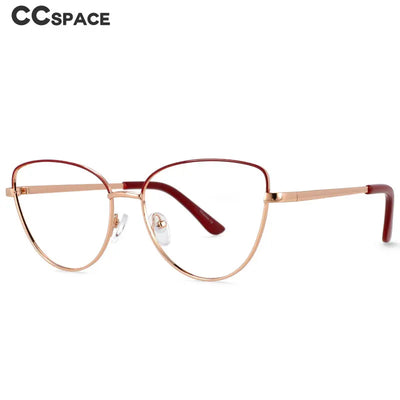 45969 Cat Eye Anti Blue Light Glasses Frames Retro Women Optical Fashion