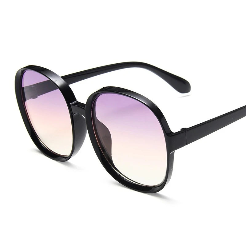 Newest Round Sunglasses Woman Oversized Female Glasses