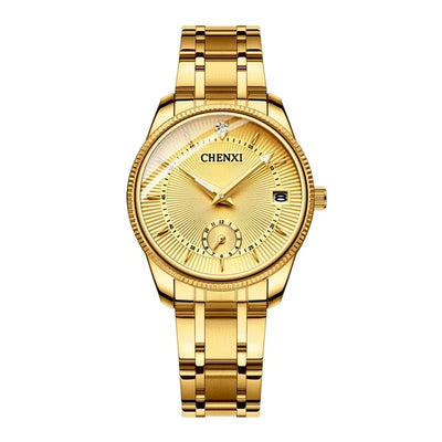 CHENXI Golden Wrist Watch Men Watches Lady Top Brand Luxury Quartz Wristwatch