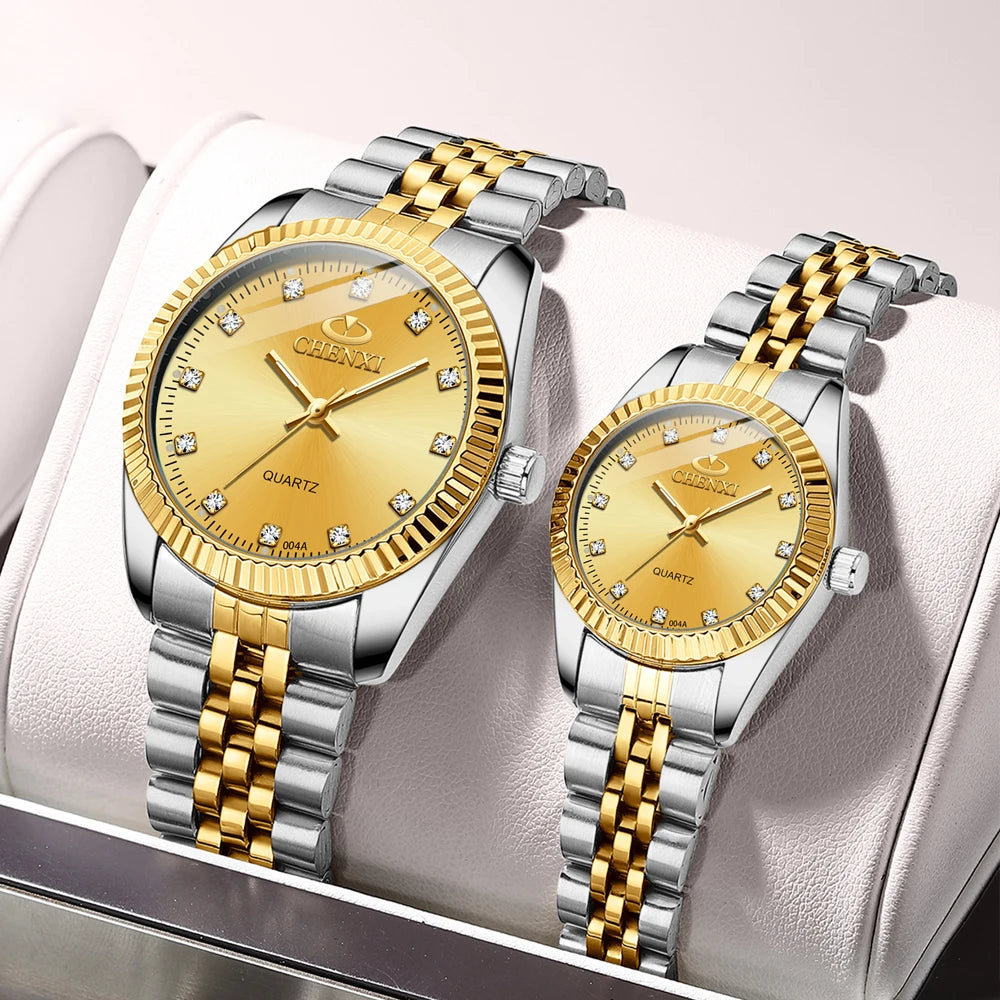 CHENXI Top Brand Lovers' Couples Quartz Men Watch Women