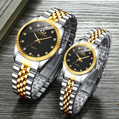 CHENXI Top Brand Lovers' Couples Quartz Men Watch Women