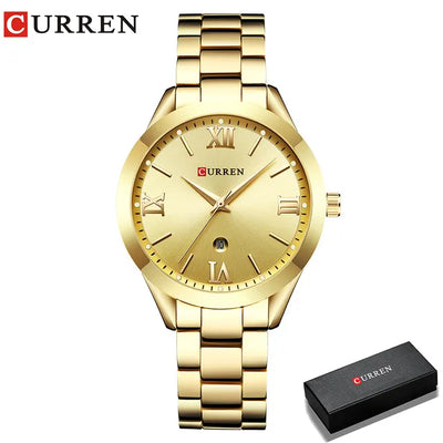 CURREN Ladies Watch for Women Fashion Retro Female Waterproof Watch