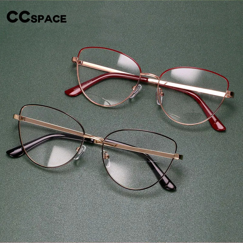 45969 Cat Eye Anti Blue Light Glasses Frames Retro Women Optical Fashion