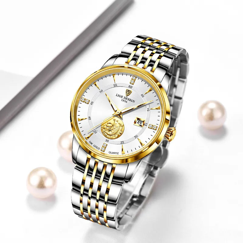 LIGE Women Watch Luxury Brand Fashion Ladies Watch