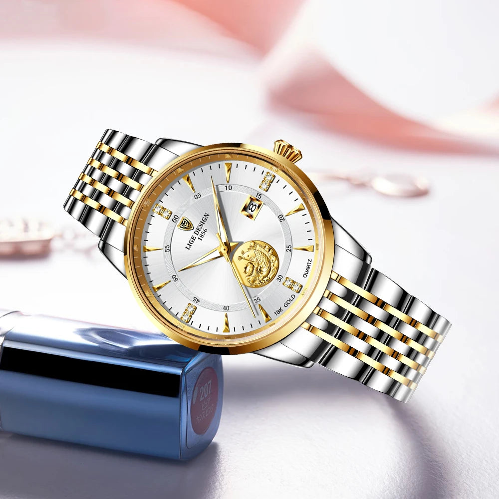 LIGE Women Watch Luxury Brand Fashion Ladies Watch