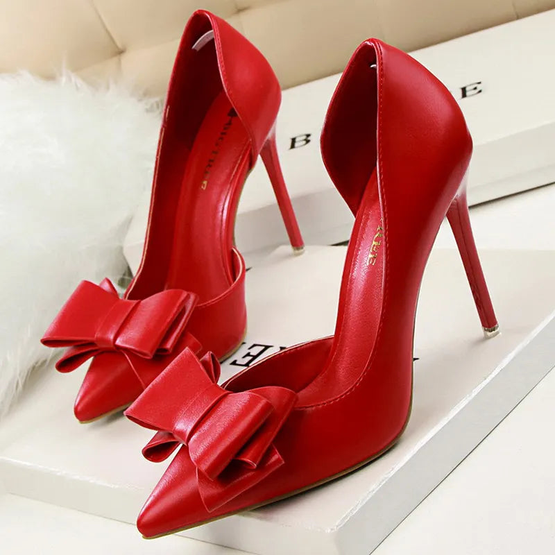 BIGTREE Shoes Women Pumps Fashion High Heels Shoes