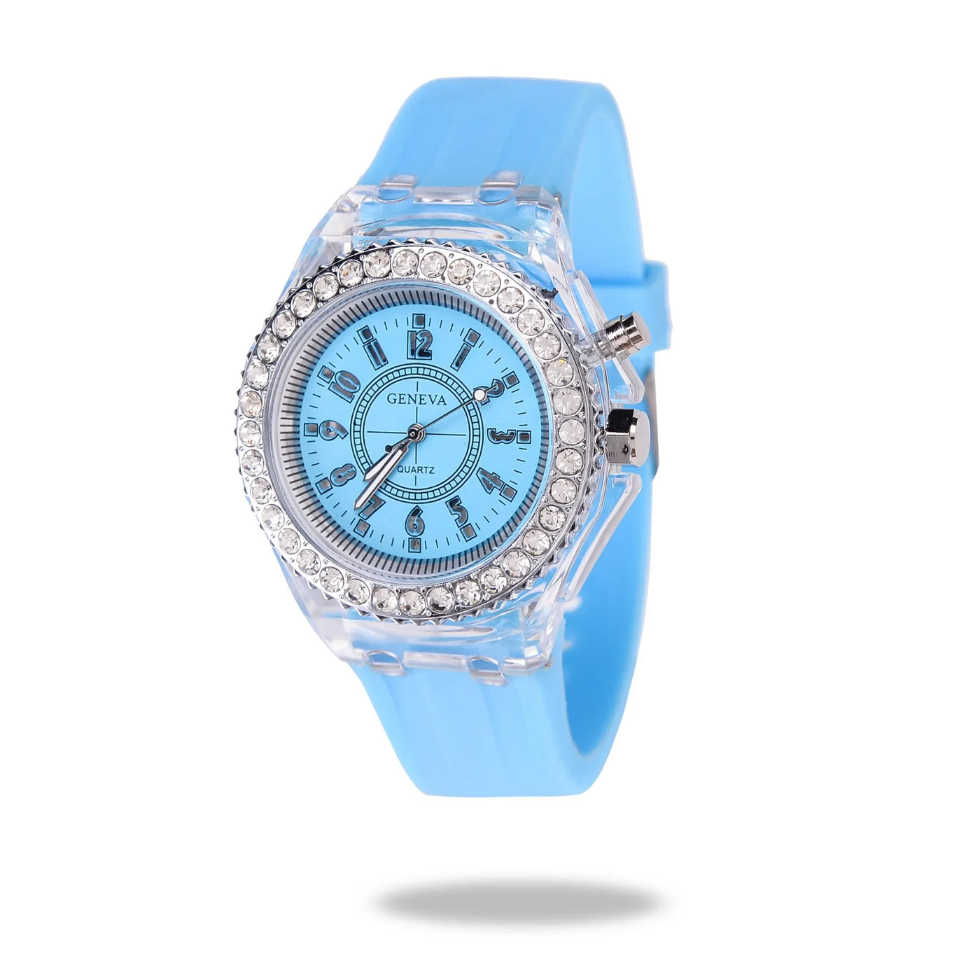 Women Flash Luminous Personalized Rhinestone Led Watch