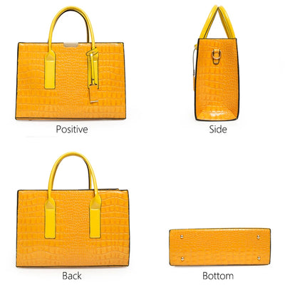 Luxury Womens Bags Designer Crocodile Pattern