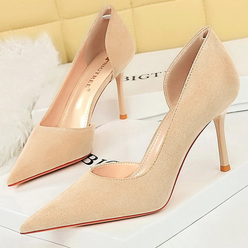 BIGTREE Shoes Woman Pumps Stylish Minimalist Slim