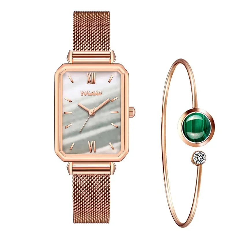 Women Watch Bracelet Set Watch Starry Sky WristWatch