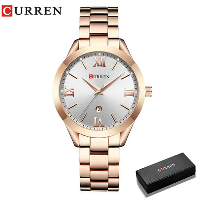 CURREN Ladies Watch for Women Fashion Retro Female Waterproof Watch