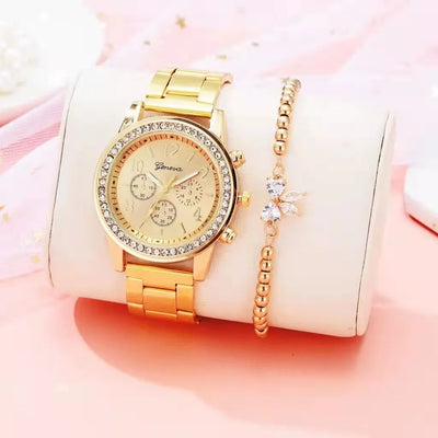 Women's Watches Geneva Classic Luxury Rhinestone Watch Women