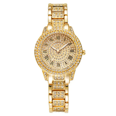 Luxury Women Diamond Watch Chain Bracelet Ladies Quartz Watch