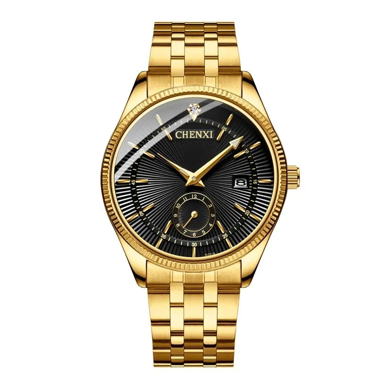 CHENXI Golden Wrist Watch Men Watches Lady Top Brand Luxury Quartz Wristwatch