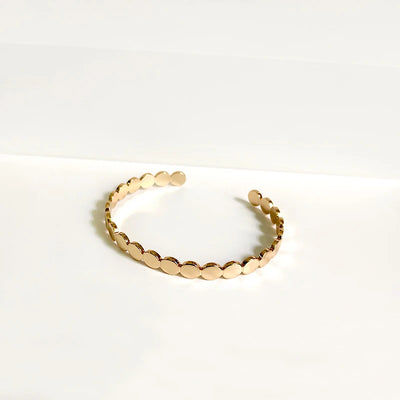 Peri'sbox  Hive Shape Gold Color Bangles Hexagon Geometric Bangles