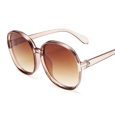 Newest Round Sunglasses Woman Oversized Female Glasses