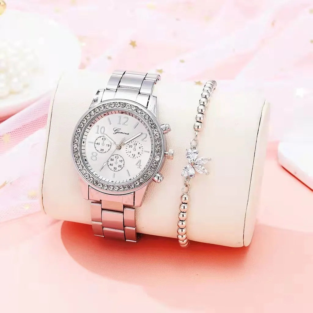 Women's Watches Geneva Classic Luxury Rhinestone Watch Women