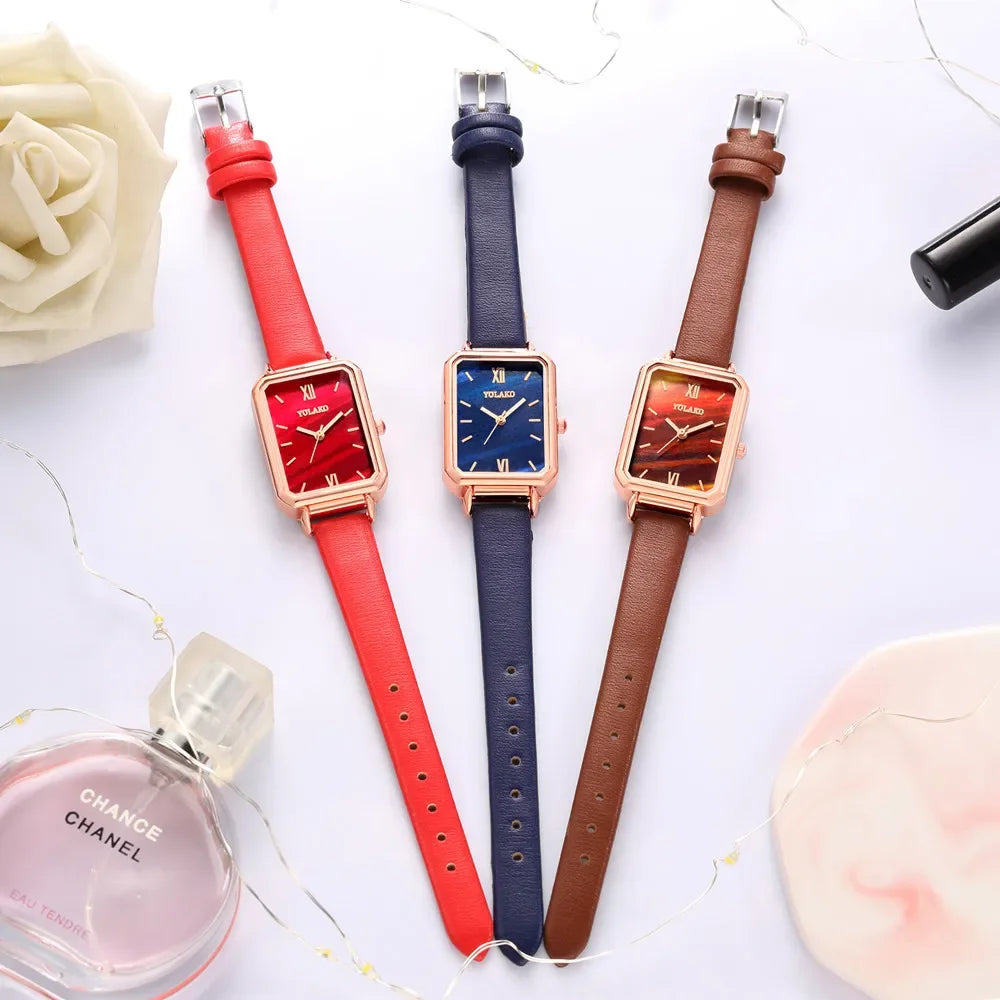 Women Watch Bracelet Set Watch Starry Sky WristWatch