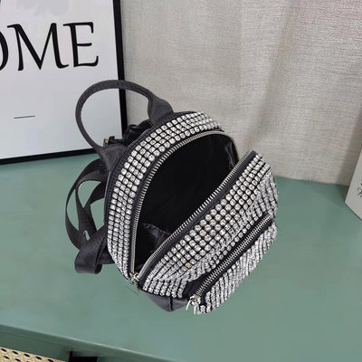 Mini Backpack Women's Fashion Bags 2022 Luxury Artificial Diamond Purse