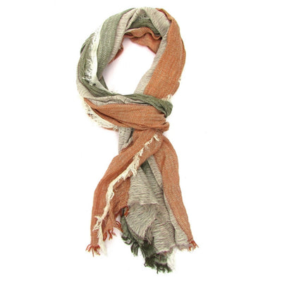 Turkish Cotton Blend Fringed Hobo Scarf